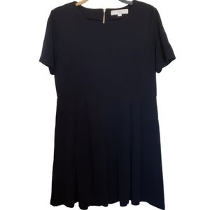 3/$15 Loft Black Dress Size 12 With Exposed Zipper